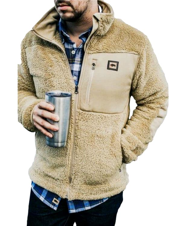Beige Hooded Utility Jacket
