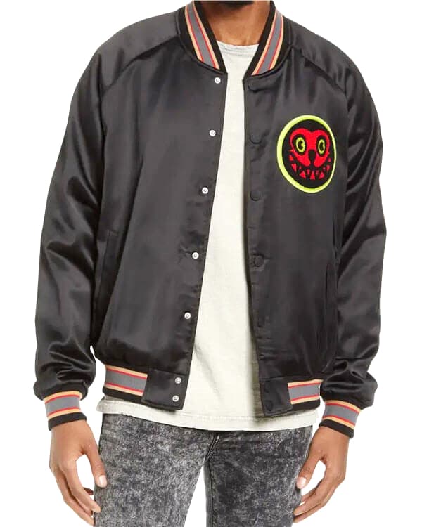 Black Patch Varsity Jacket