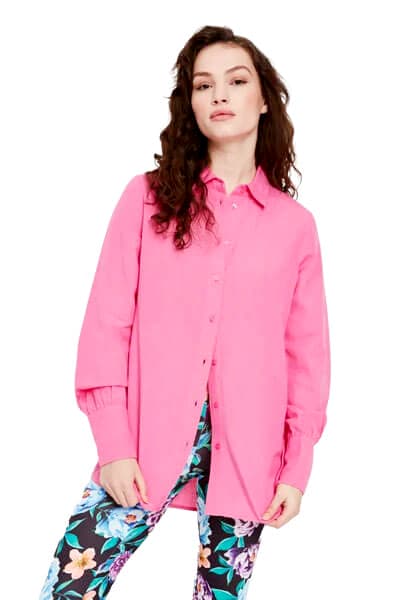 Bright Pink Oversized Shirt
