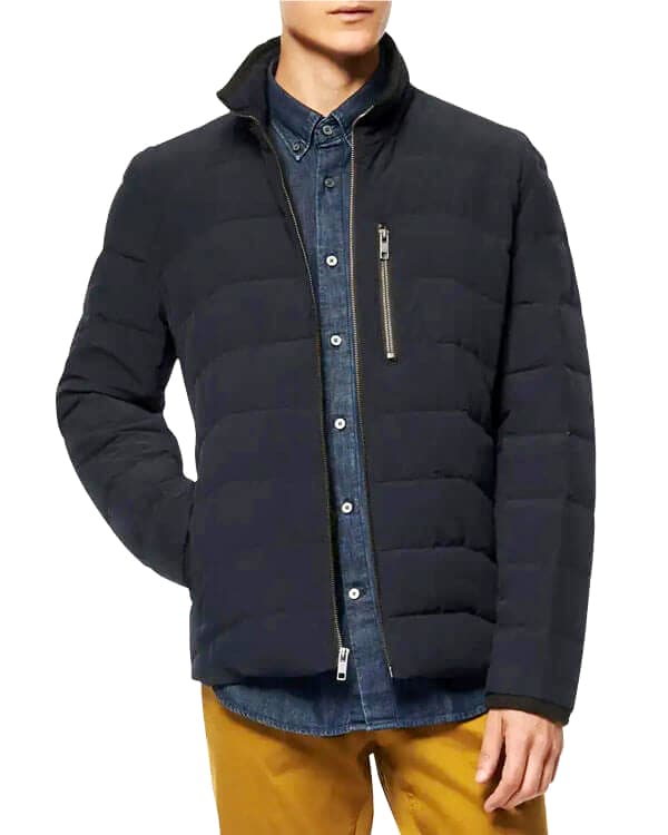 Dark Navy Sherpa Jacket