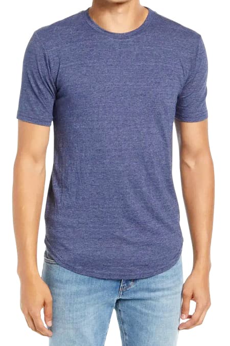 Heather Blue Crew Neck