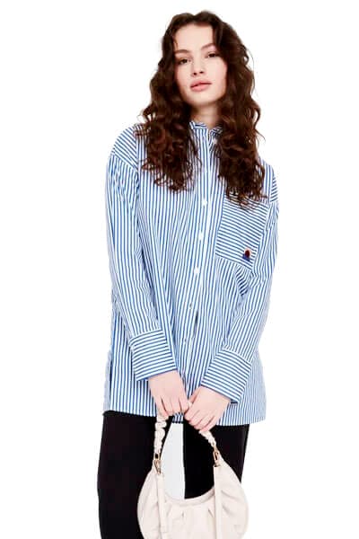 Light Blue Striped Shirt