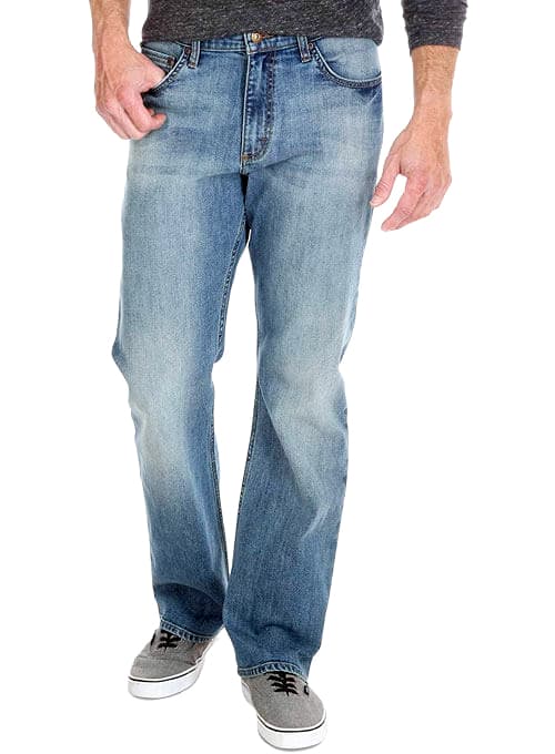 Light Wash Straight Jeans