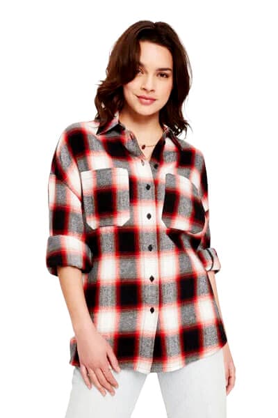 Red Black Plaid Shirt