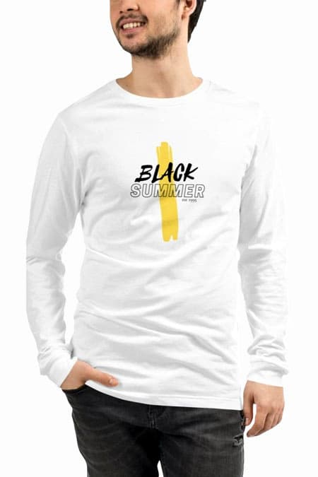 White Long Sleeve Tee